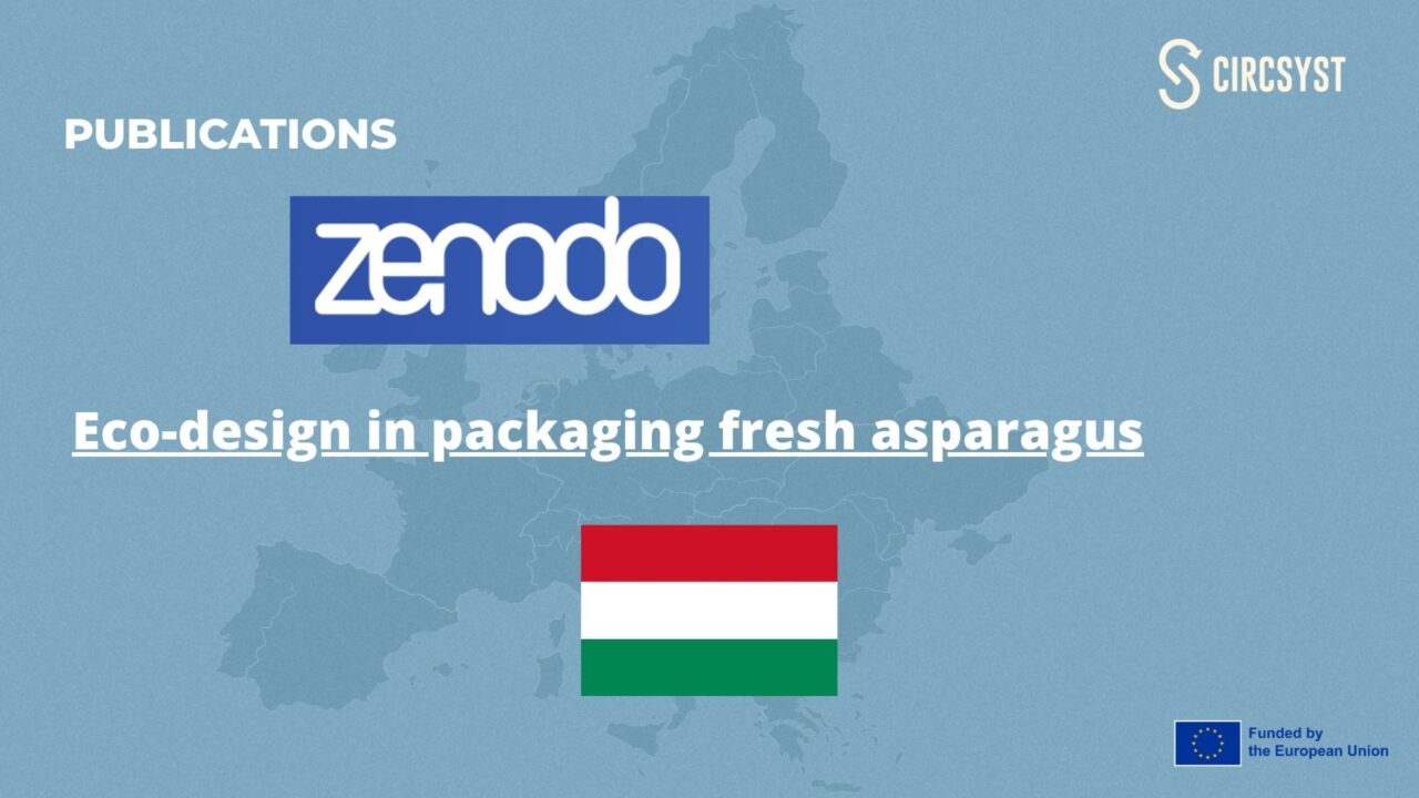 Eco-design in packaging fresh asparagus